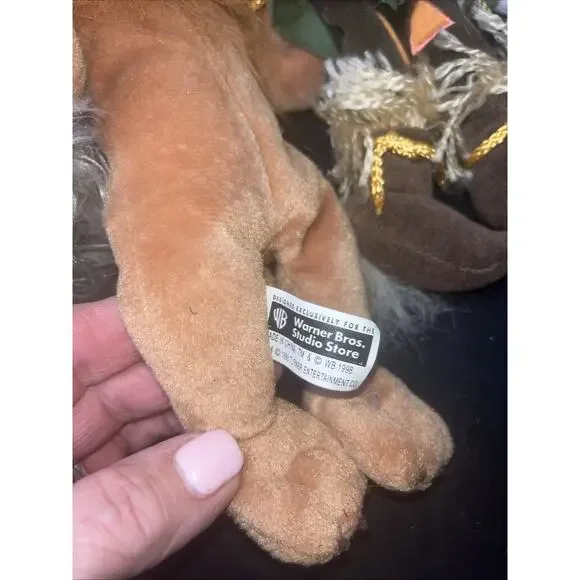 Warner Bros Wizard of Oz Beanies - Set Of 5 Dorothy, Toto, Scarecrow, Lion, Tin - Picture 6 of 10